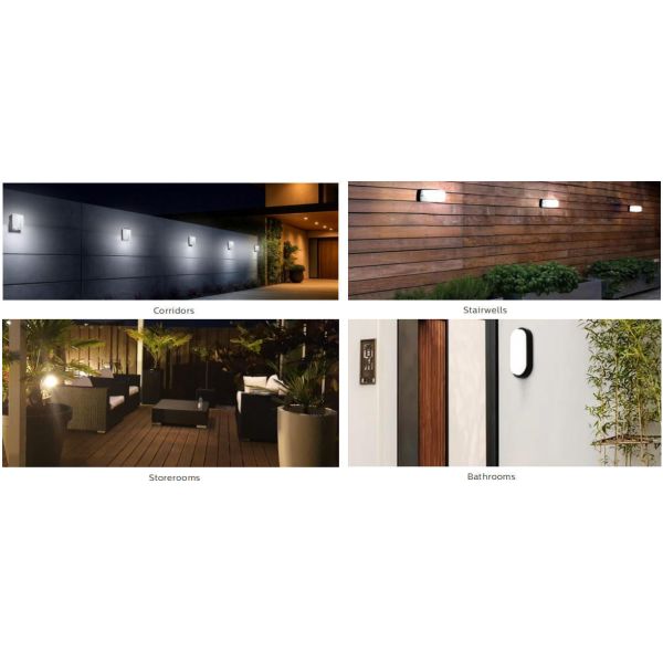 Bulk Head LED Porch Light 8W with 3CCT and Power Switchable