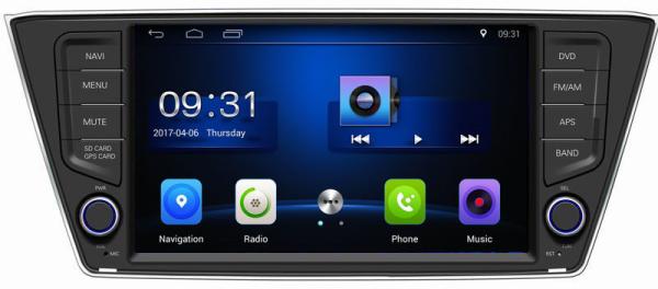 Ouchuangbo car radio dvd multimedia androi 8.1 for Skoda Fabia 2015 with 1080P 4*45 Watts amplifier gps nav BT