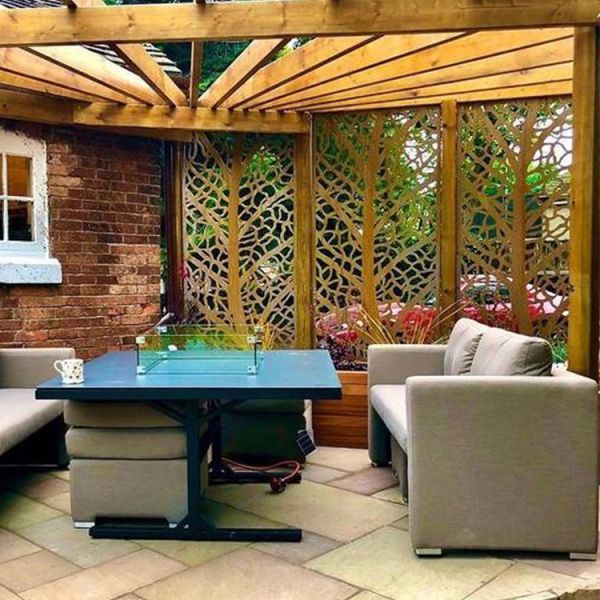 Выдерживать стальная толщина раздела 3mm комнаты экрана уединения сада металла