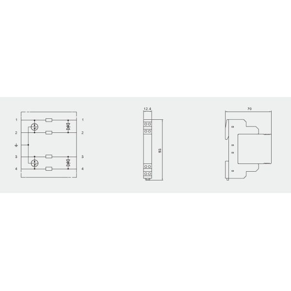 Signal Data Surge Protector Devices Power Line SPDs For Data Transmission
