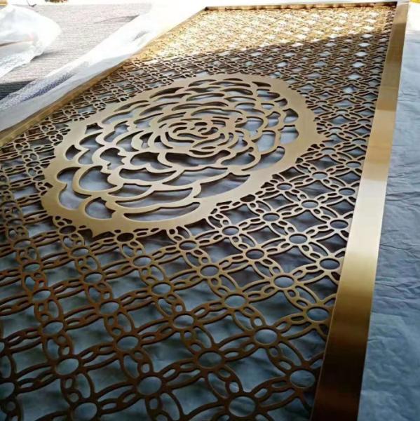 201 stainless steel modern novel marble room divider partition wall