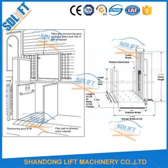 имаге008.джпг Порошок алюминиевого сплава покрывая гидравлический подъем кресло-коляскы, подъемы пациента поднимаясь