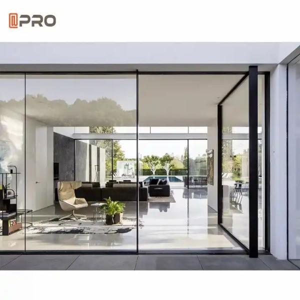 Villas Modern Interior Aluminium Pivoting Doors Front Entry Glass Pivot Door