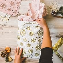 Biodegradable Compost Sustainable Envelopes Shipping Express Mailing Bags Merry Christmas Mailer For Gift Packaging