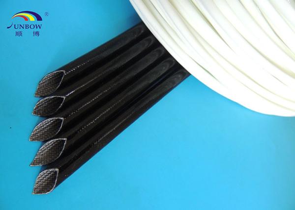 1.2KV Colored Soft Braided Fiberglass Sleeve With Silicon Resin Eco-friendly and Fireproof