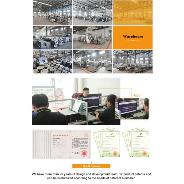 100Kg/H Semi Automatic Frozen French Fries Production Line With Electric Heating 1500W