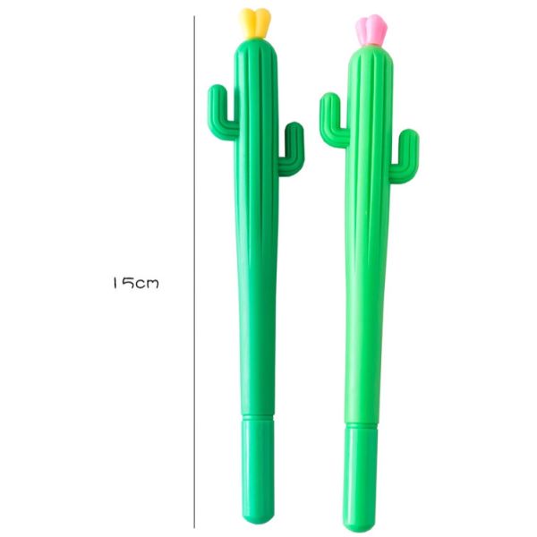 Cute Cactus Neutral Pen Learning Black Signature Pen Primary School Student Award Gift Creative Stationery