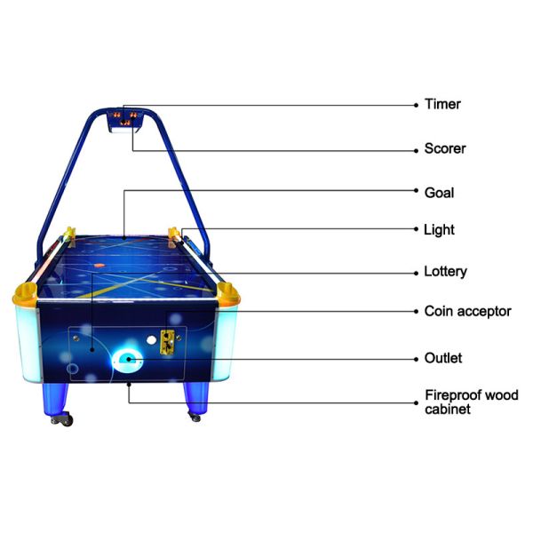 Commercial Sport Arcade Gaming Machines Table Air Hockey
