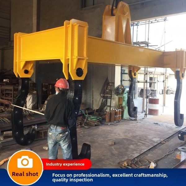 Heavy Duty Ladle Plate Hook for Molten Steel Lifting and Tipping Function