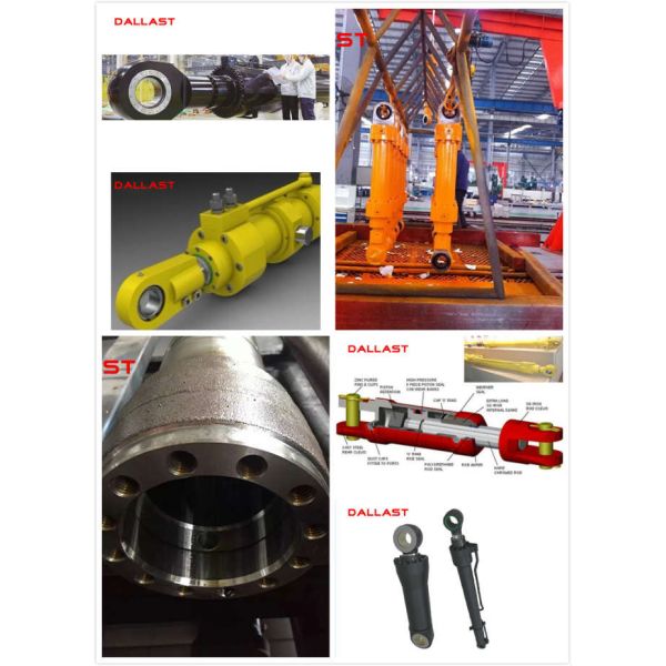 Heavy Duty Flange Hydraulic Cylinder Double Acting Industrial Piston