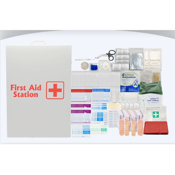 DIN13157 First Aid Cabinets Industrial Site Indoor Outdoor Essential First Aid Station