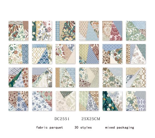 250x250mm Colorful Ceramic Rustic Tile for Indoor Floor