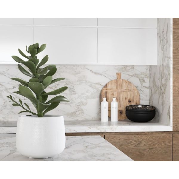 900mm PVC Furniture Modern Modular Kitchen Cabinets SS Sink  L Shape