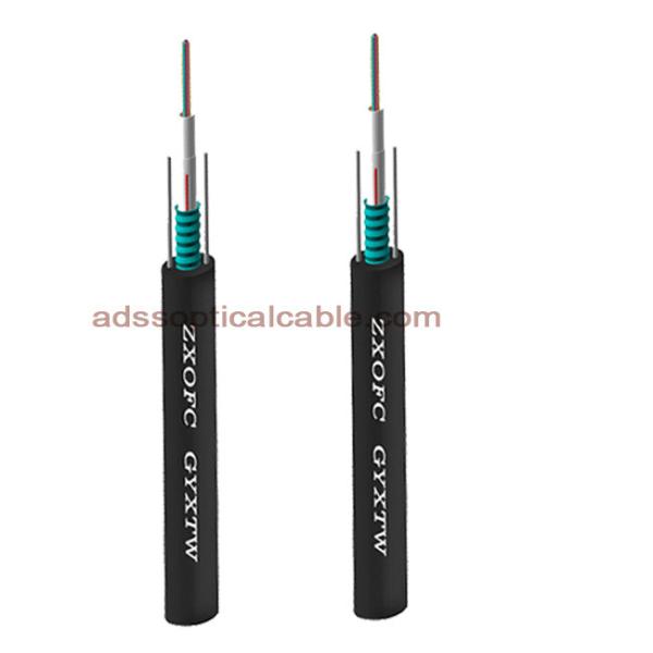 Resistência de umidade externo do cabo de fibra ótica G652D do único modo do núcleo de GYXTW 12