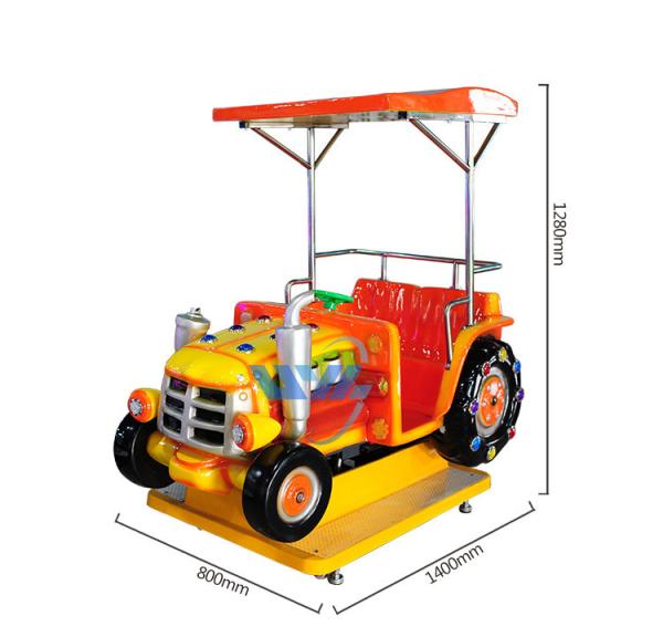 MP3 Fun Carousel Kiddie Ride , Coin Op Kiddie Rides With Custom Sticker