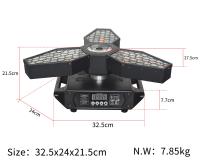 3 * 60W Gran haz de ventilador retro Luz de cabeza móvil para conciertos de espectáculos en vivo