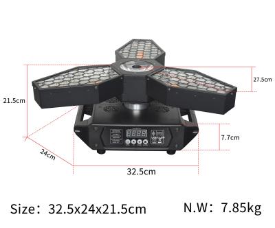 3*60W Big Retro Fan Beam Moving Head Light For Live Show Concerts