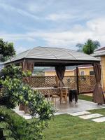 Melhor preço 3x3.65m Entretenimento ao ar livre Gazebo Quadro de Alumínio Pavilhão de Gazebo Hardtop