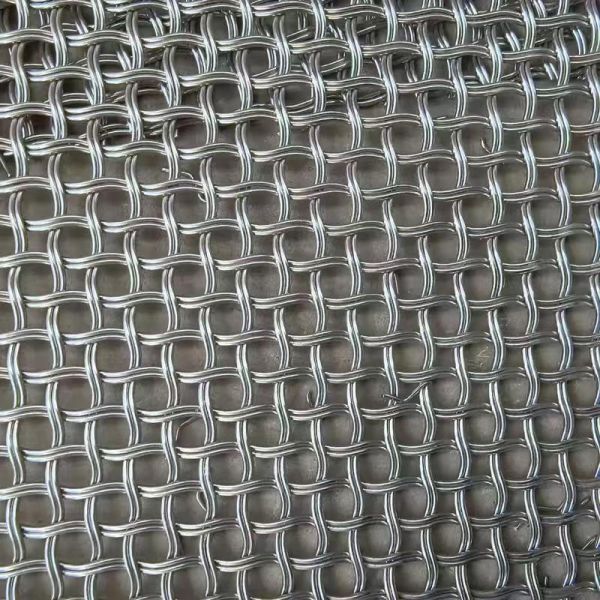 Thick Wire Construction Decorative Wire Mesh Protective Clear Coat Treatment