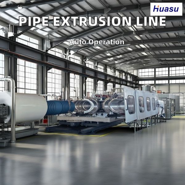 Siemens PLC Controlled HDPE Pipe Extrusion Line with 32mm - 1600mm Pipe Diameter Range and 100-2000kg/h Output