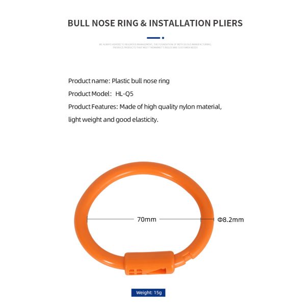 Industrial Operations PA Orange Bull Nose Ring For Long Lasting Performance