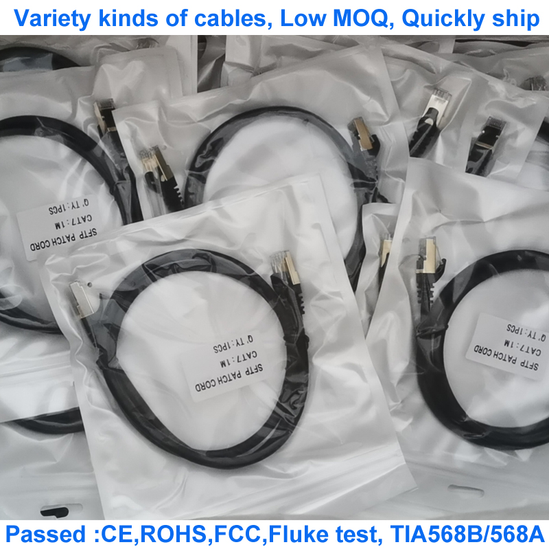 Медная куртка PVC OD кабеля 26awg проводника Cat7 SFTP 6.0mm RJ45