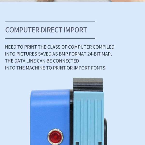 Type-C Charge Port Mini Thermal Inkjet Coding Machine for Paper Wood Plastic Metal Glass