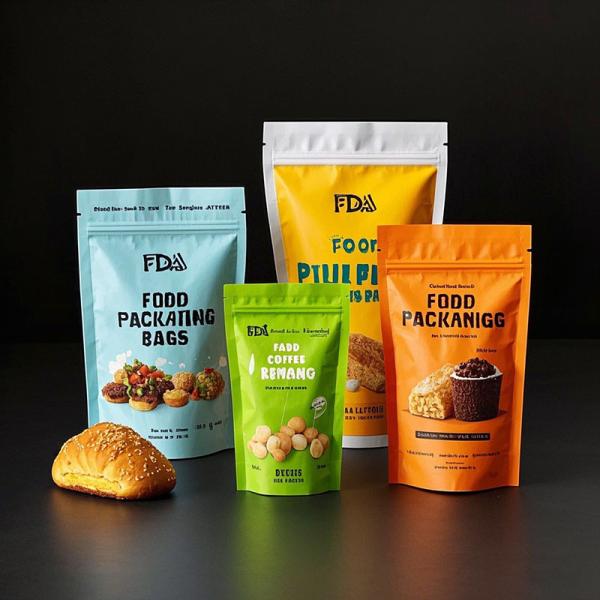 FDA Certified Multi-Layer Composite Food Packaging Bags Custom Printed Moisture-Proof Stand Up Pouch with Zipper Eco-Friendly