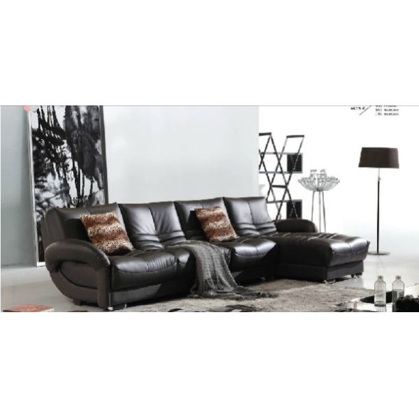 Promotion corner sofa Living room leather furniture sofas h901