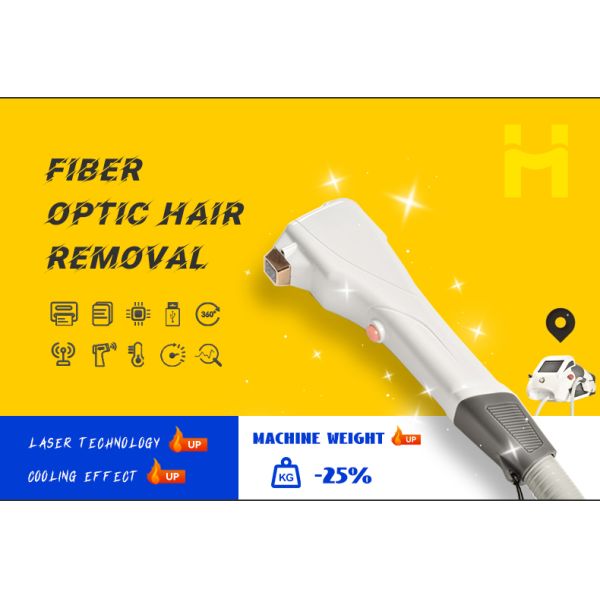 Beauty Salon Equipment Fiber Diode Laser Hair Removal Machine with Germany Laser Bar