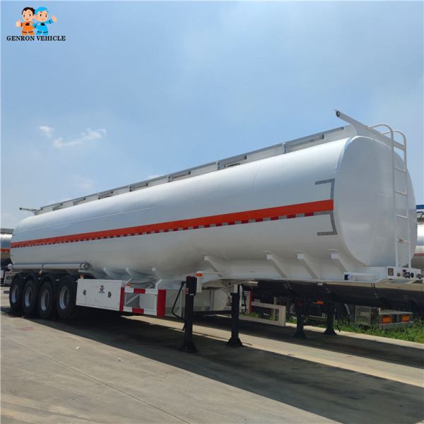 Diesel Oil Fuel Tanker Trailer 4 Axles 42000L 45000L 54000L Using In Africa Countries