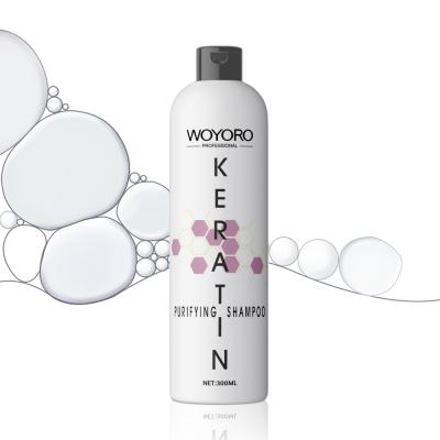 a queratina orgânica do cabelo 750ml esclarece a fragrância das flores do champô