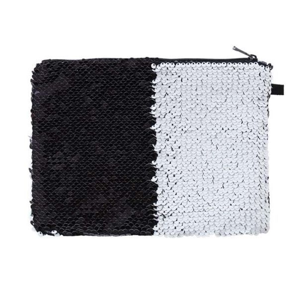 DIY Sublimation Sparkly Sequin Makeup Bag Customized Sequin Cosmetic Bag Blanks
