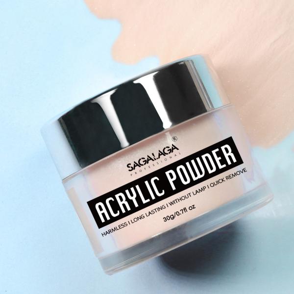 Poudre acrylique pour ongles claire, longue tenue, qualité salon, en gros pour extension d'ongles en acrylique, french et sculpture