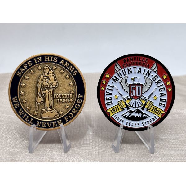 Custom Logo 2D 3D Antique Gold Souvenir Coin Commemorative Collections Coin