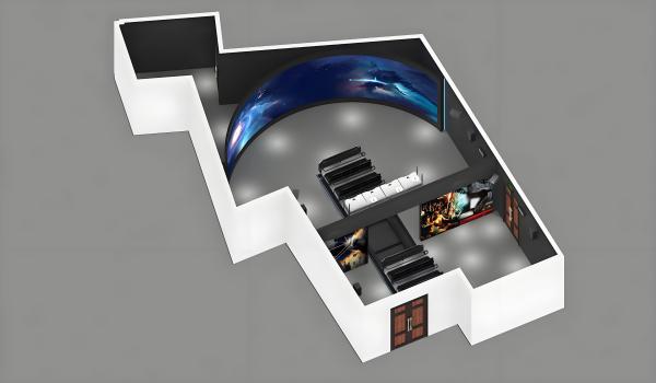 VR 3D Track Cinema with 4D 9D Flying Technology for Theme Parks