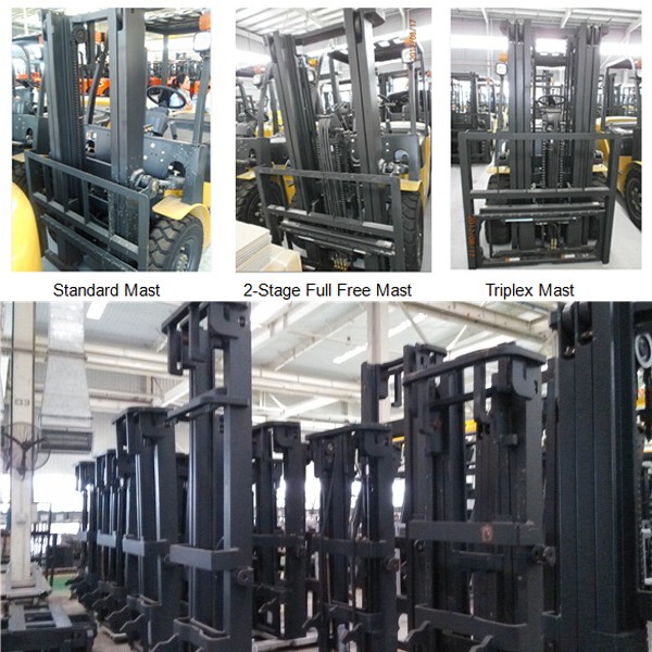 BOXINHUASHENG Гидравлический насос 4x4 вилочный погрузчик для грубой местности мощностью 3,5 тонны