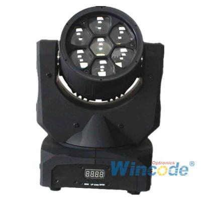 Smart Control LED Moving Head Light 7*10W 0-100% Dimmer linear com 16 bits