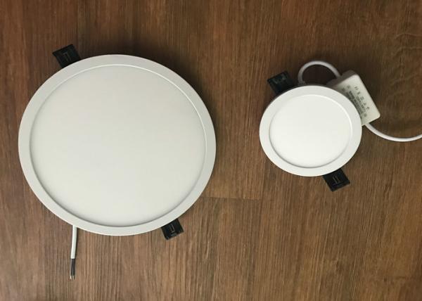 LED Slim Panel Light 18 Watt 6000K 1600LM Aluminum 8 Inch Day White Round Aluminum PMMA