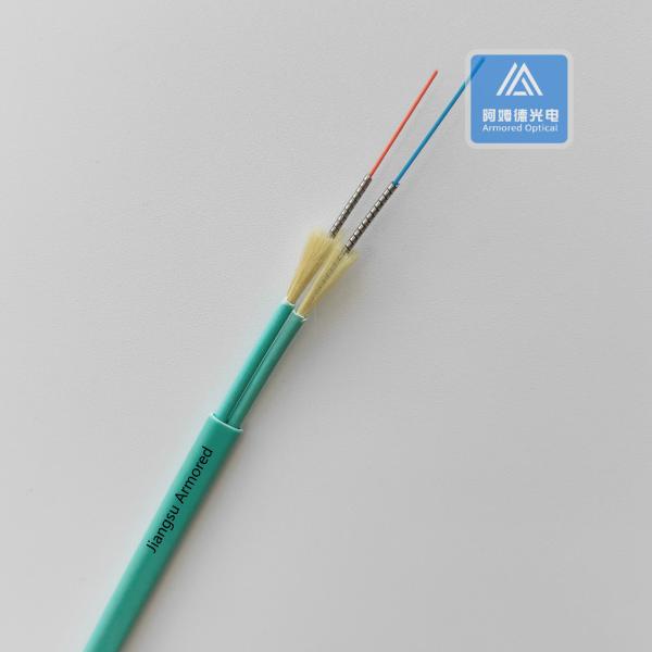 Double câble blindé Om3 à fibre optique de 3,0 mm x 5,0 mm résistant aux rongeurs