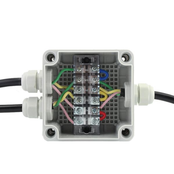 100*100*75mm Pastic Electrical Enclosure Cable Junction Box Connectors Assembled Waterproof