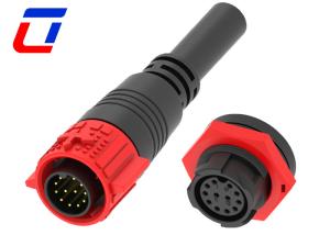 Pre-cabo IP67 Conector à prova d'água 12 pines Conectores de fio revestido de