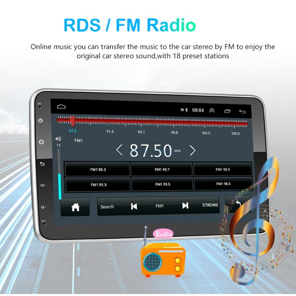 10 дюймовый вращающийся экран 1 Дини Android автомобильный мультимедийный проигрыватель с управлением рулем