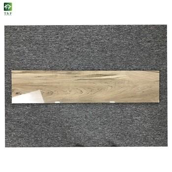 Gloss Surface Wood Porcelain Floor Tiles 10mm Thickness Outdoor Decoration