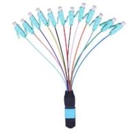 12 a cor 12 retira o núcleo de MPO aos cabos do cabo de remendo 0.9mm da fibra do fanout do LC OM3