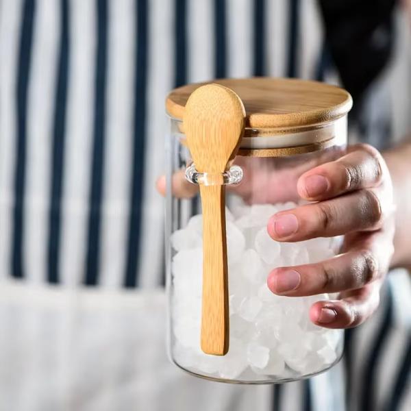 Kitchen Accessories Home Storage Food Container Borosilicate Glass Spice Jar 200ml
