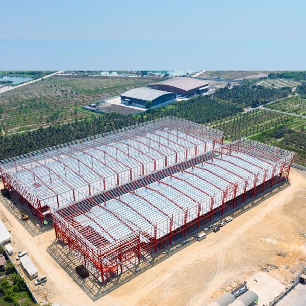 Two Story Steel Frame Commercial Shopping Building 30m x 60m x 10m Mixed Use Retail Construction