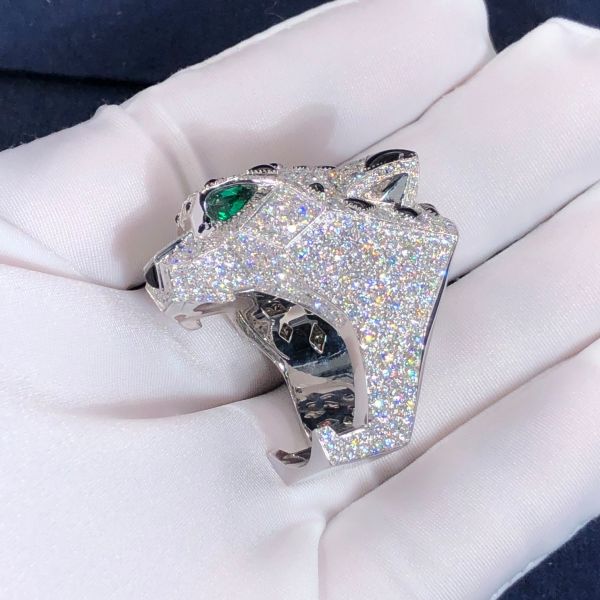 Hot Selling Natural Diamond Jewelry 18k Gold Car Tier PanthèRe De Car tier Ring