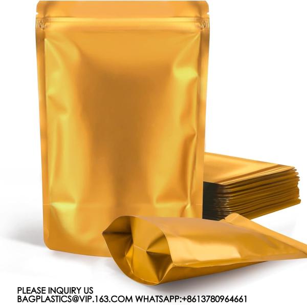 Sustainable Recyclable Pack Resealable Stand Up Bags,Smell Proof Pouch Sealable Foil Pouch Bags For Packaging