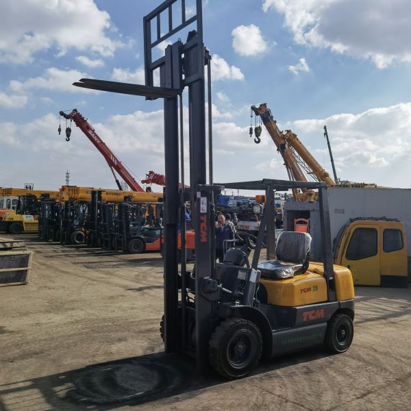 2.5 toneladas de empilhadeira TCM FD25T5 empilhadeira usada de 2,5 toneladas com dimensões gerais padrão